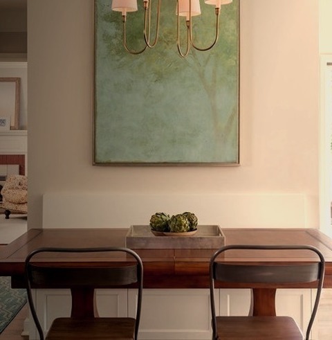 Dining Room - Transitional Dining RoomMid-sized Transitional Medium Tone Wood Floor Kitchen/dining Room