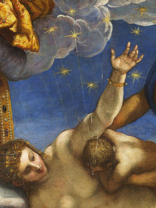 jaded-mandarin:Jacopo Tintoretto. Detail from The Origin of the Milky Way, 16th Century.