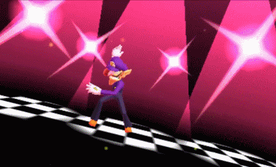 suppermariobroth:Waluigi’s eagle animation from Mario Golf: World Tour.