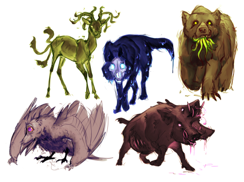 These Ravenous Dudes Have Been Chilling In My Ipad For A While. Some More Sketchy Fan Art Of @fencecollapsed's