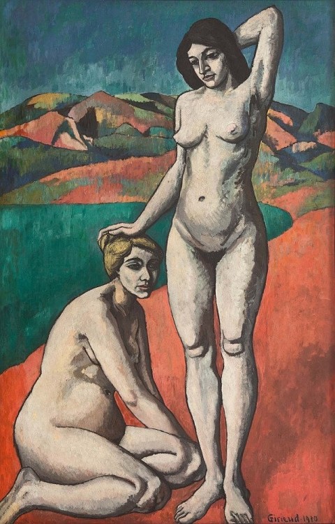 terminusantequem:Pierre Girieud (French, 1876-1948), Les Baigneuses, 1910. Oil on cardboard, 180 x 1