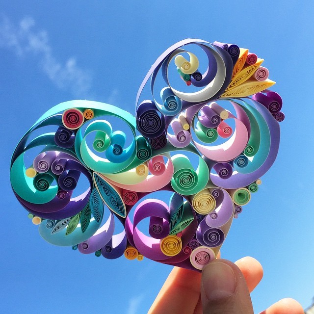 wordsnquotes:  Whimsical Quilled Paper Designs by Sena Runa Istanbul-based artist