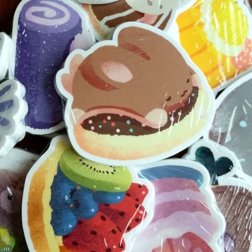 My stickers came in!! They look amazing?? There are sizing mistakes and they don’t have my nam