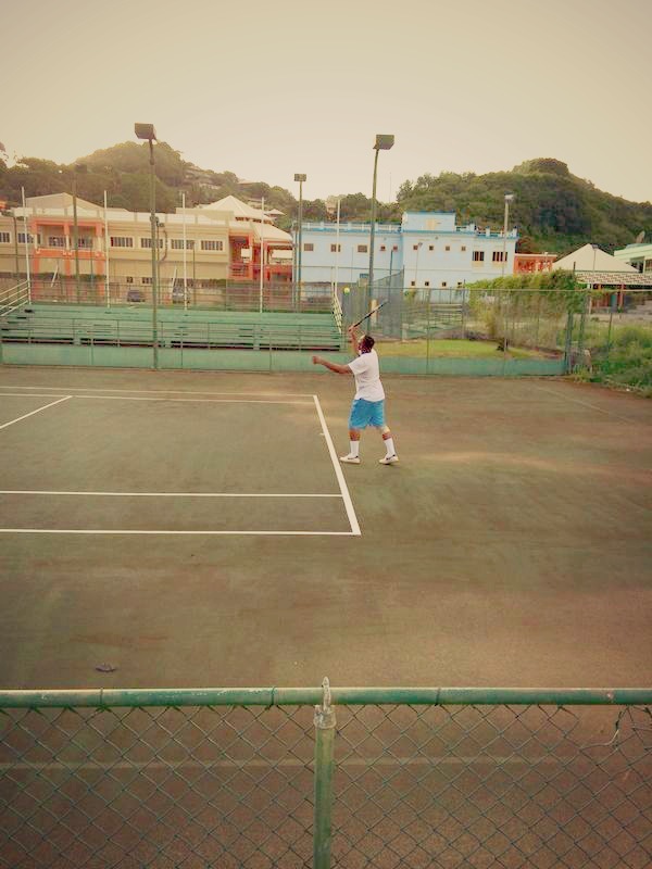 tennis today with the guys 