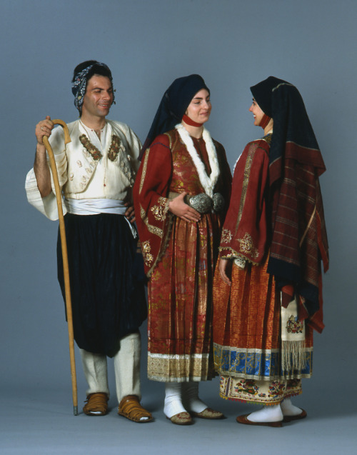 smelly-yak:  Greek traditional dress from few different regions and groups. Sources: 1 & 2 