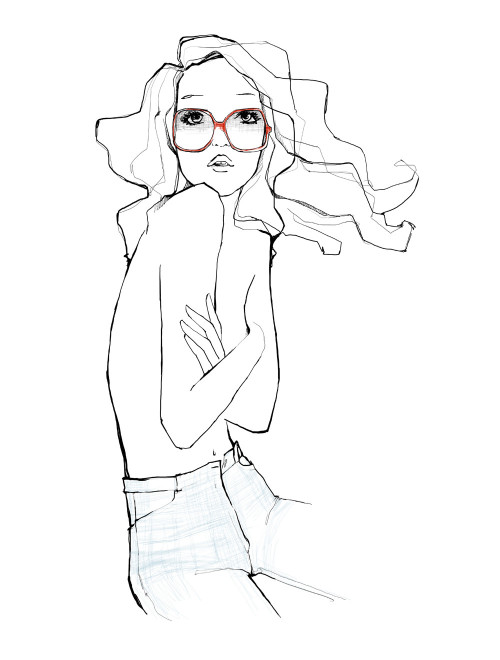 1000drawings:  Garance doré