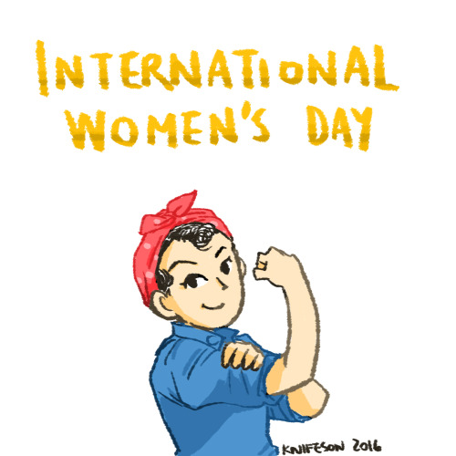 staff:  In a feministic two-for-one, we all get to celebrate International Women’s Day today a