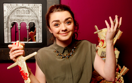 maisiewilliams:  Maisie Williams at the Season 3 DVD release (Feb 12) 