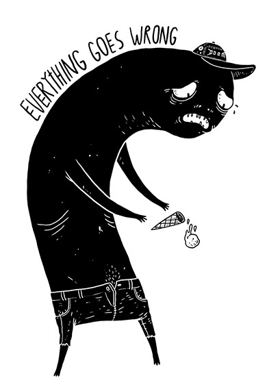 nacidxsenunmundohorrible:  Doomed Monsters #3 All my super negative, sad, depressed, filthy, anxious