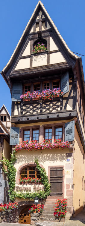 Caveau Nartz, a restaurant in Dambach-la-Ville, Alsace, France by Bobrad on flickr Here it is in Goo