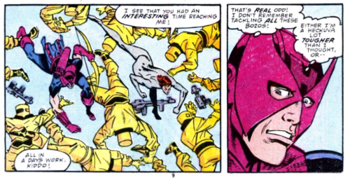  Solo Avengers #15, 1989I don’t know if it’s cute or creepy but DAMN Bobbi is an effective woman