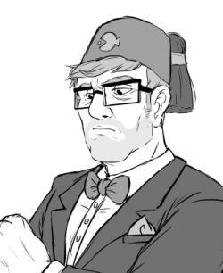 busket:  the two grunkle stans i drew today