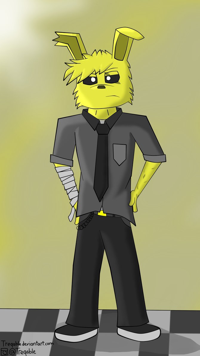 http://treqable.deviantart.com/art/SSpringy-547402637 Dude, you CAN’T claim SpringTrap as an OC, even if you call the character “Springy”, Its still not yours bruh