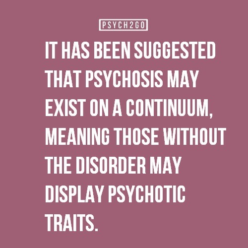 psych2go:  Source:   Esterberg, M. L., & Compton, M. T. (2009). The psychosis continuum and categorical versus dimensional diagnostic approaches. Current psychiatry reports, 11(3), 179-184.  Did you like this fact? Check out our magazine for exclusive