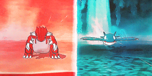 divebattle-blog:Pokémon Omega Ruby and Alpha Sapphire E3 Gameplay Trailer: Kyogre and Groudon (x)