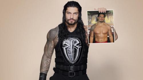 romanreignsfanpage:   SuperStars Then & Now 2016 :  #RomanReigns