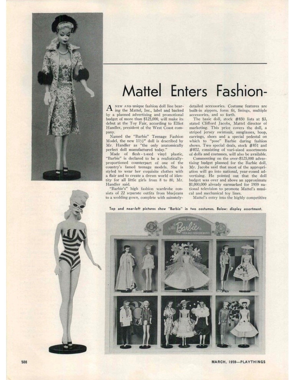 vintage barbie ads