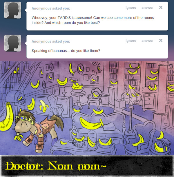 askclockwisewhooves:  BANANAS BANANAS BANANAS~ with BGM http://www.youtube.com/watch?v=EfMLljycRoI