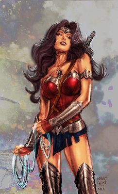 super-hero-center:  WONDER WOMAN by MixGray