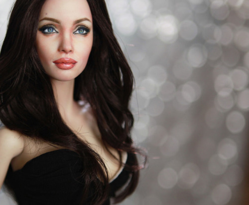 #AngelinaJolie #ooak #repainted #Doll by ncruz.com on eBay now for auction at: www.eb