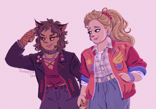 80s best friend squad✨ haven’t watched original she-ra, but this gotta be kinda how they look in tha