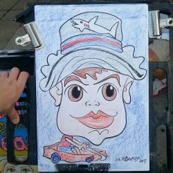 Caricature drawn @dairydelight ! #mattbernson