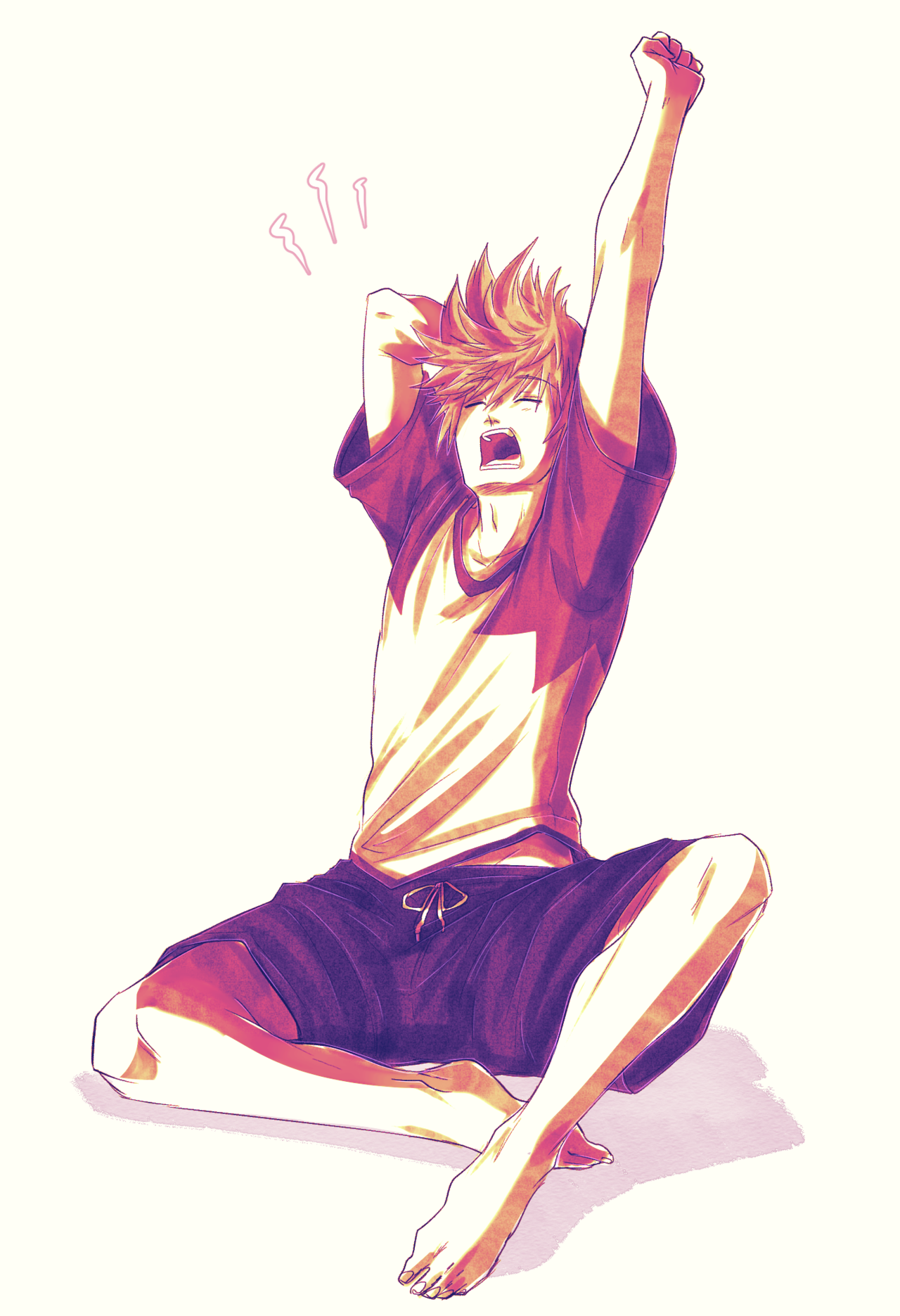 cjs-scribbles:  Some Roxas drawings.