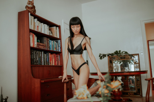 Candice Lam and Java the cat, New York apartment,  May 2019