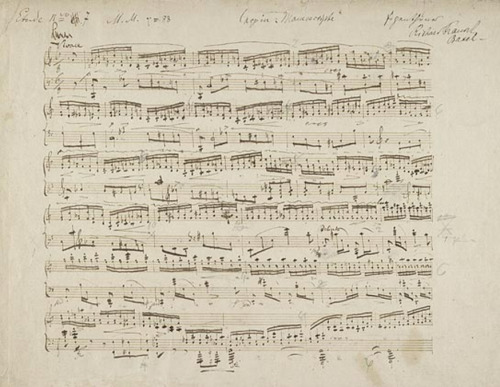 clavierissimo: Manuscript of Chopin Etude op. 10 no. 7