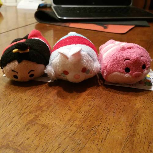 My new #AliceInWonderland #TsumTsum&rsquo;s #RedQueen #WhiteRabbit #CheshireCat