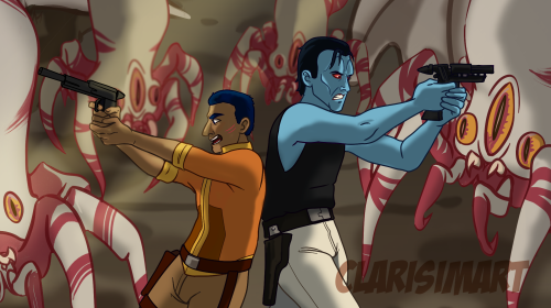 alizrak: clarisimart: Thrawn and Ezra’s excellent adventures in Wild Space *CUE THEME MUSIC* 