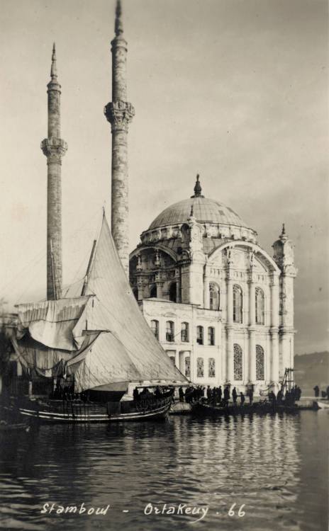 The famous Ortaköy Mosque, located on the coastal pier square, was originally built in the 18th cent