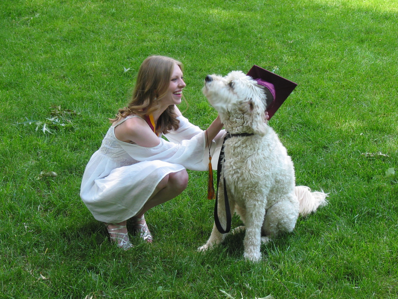 Graduation pictures with the bear AKA my true love