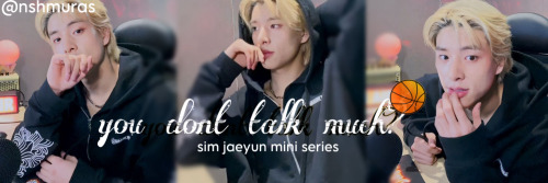 YOU DONT TALK MUCH ? ~ S.jy