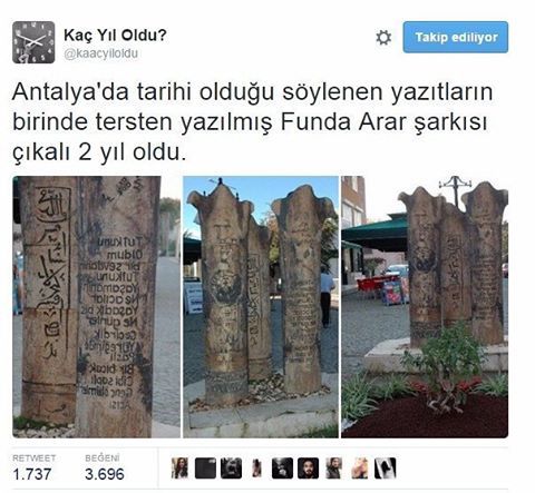 Antalya'da tarihi olduğu...