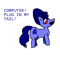 thatdialuppony:  AOL Pony- Well, that’s