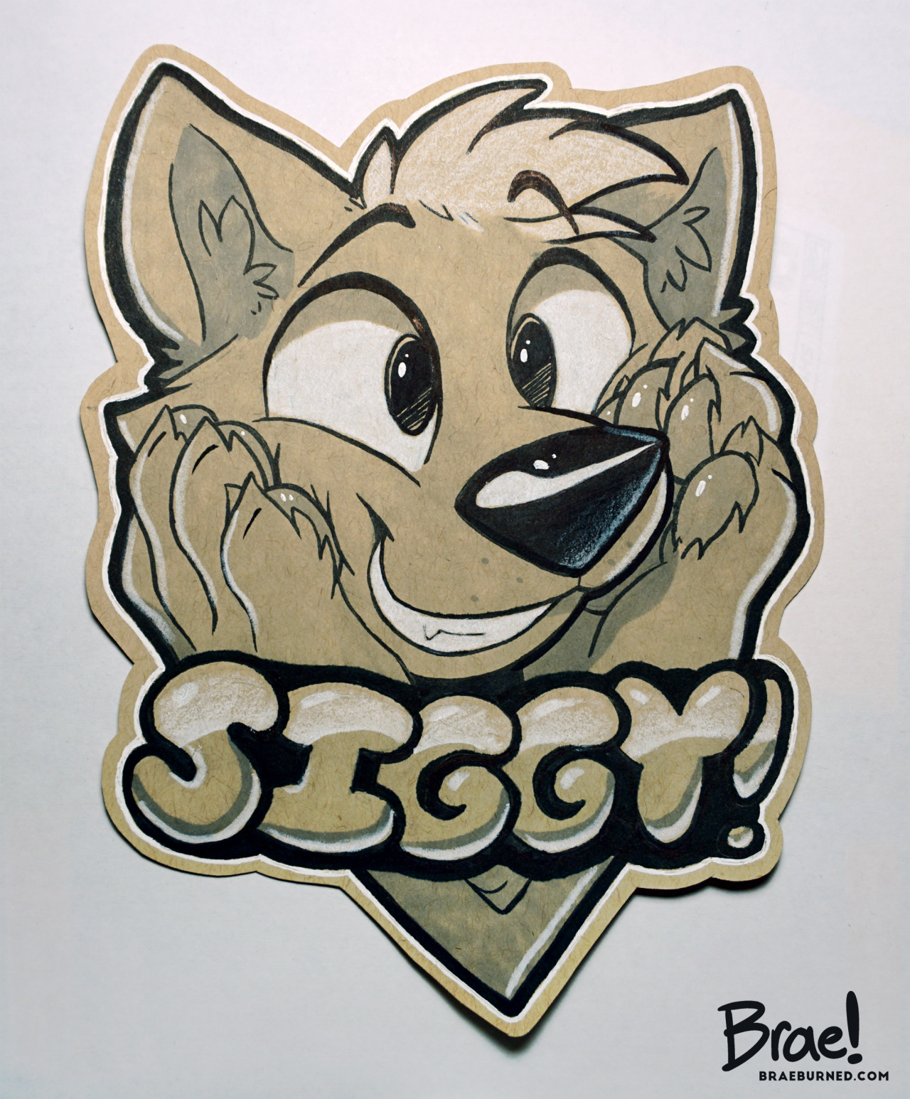 Two traditional furry badges I did recently! 