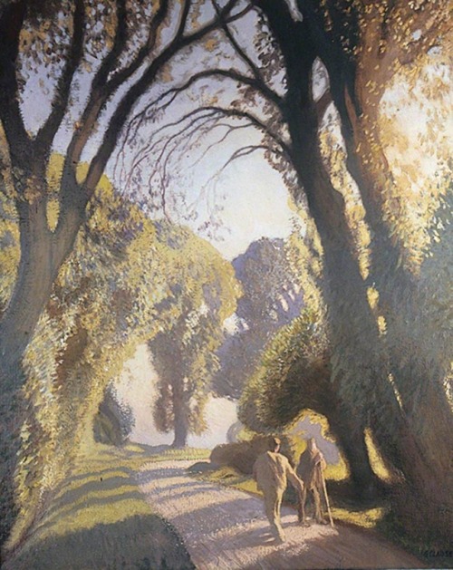 The Road to Tilty - George Clausen.British,1852-1944.Oil on canvas, 76,2 x 63,3 cm.