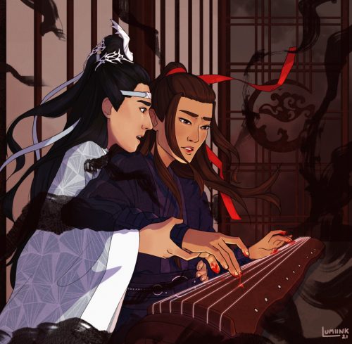 Surprise! I actually did two artworks for the MDZS Reverse Big Bang! Just so much love to my author 