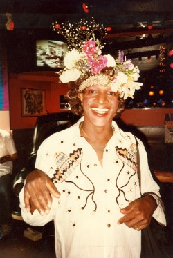 caitlintheawesome:  Happy birthday, Marsha P. Johnson! The revolutionary trans activist &amp; Stonewall riots veteran would have been 71. 