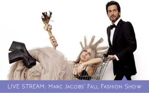 gagafanbasedotcom:    LIVE STREAM: Marc Jacobs’ Fall Fashion Show. Lady Gaga will walk the runway very soon. Watch here. 