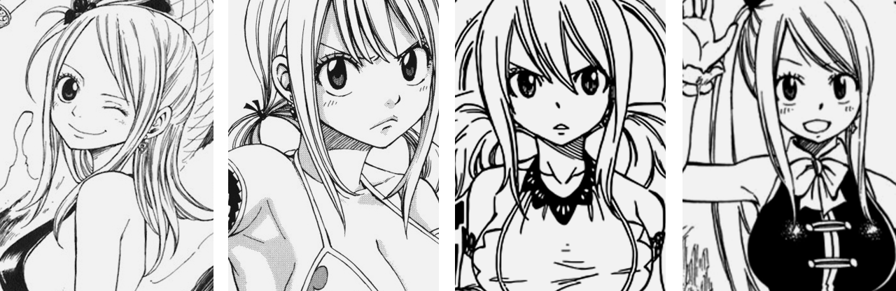 dancewiththesnowwhite:  fairy tail  character evolution 