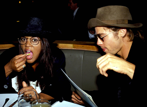  Brad Pitt and Robin Givens, 1989    How the hell did he go back!?! You never go