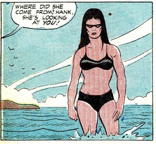 “Where did she come from? Hank, she’s looking at YOU!”