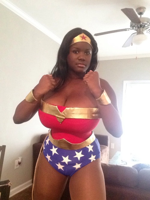 thevenusnoire:  I for one think the world is ready for a black, queer, size 10 Wonder Woman. :) Took a few shots in my Wonder Woman costume which I love! Definitely plan on upgrading my armor but I’m still unbelievably happy with this! Not sure what