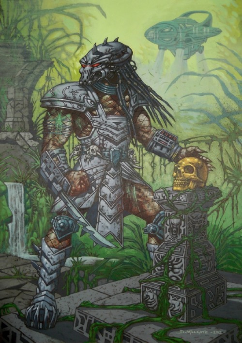 Predator and Gold Skull Trophy by David Millgate