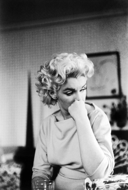 vintagegal:   &ldquo;I’m so many people. They shock me sometimes. I wish it was just me.”  Marilyn Monroe photographed by Ed Feingersh in New York, 1955