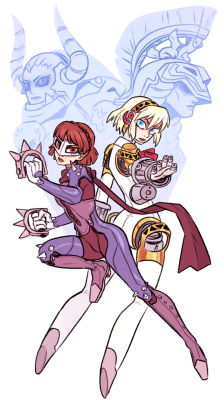 Jbillustration:  Commission For Personaeofthesoul2 Of My Fave Persona Gals, Had Lots