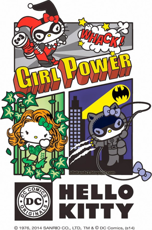 comicsalliance:HELLO KITTY TEAMS UP WITH GOTHAM CITY SIRENS, WHO CAN SAVE US FROM ALL THIS CUTENESS 