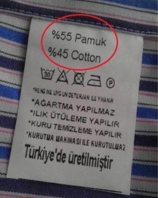 %55 PAMUK
%45 COTTON